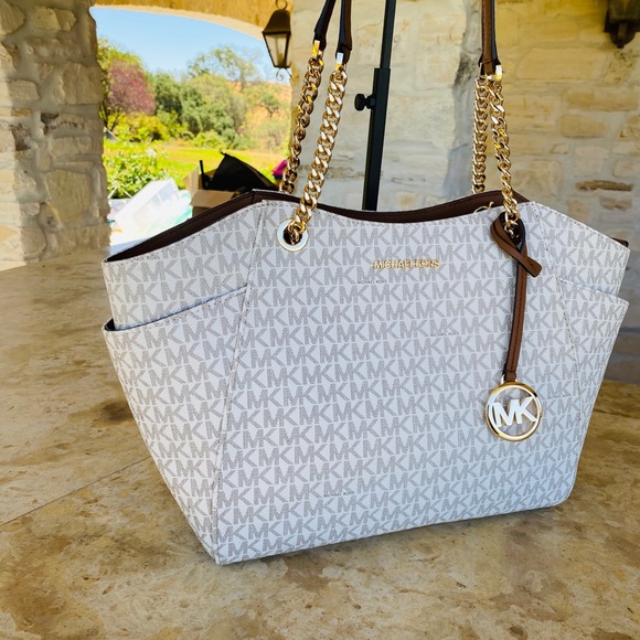 NWT Michael Kors jet set handbag&wallet vanilla - Picture 4 of 16